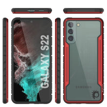 Cargar imagen en el visor de la galería, Punkcase S22 ravenger Case Protective Military Grade Multilayer Cover [Red] 
