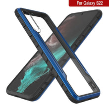 Cargar imagen en el visor de la galería, Punkcase S22 ravenger Case Protective Military Grade Multilayer Cover [Navy Blue] (Color in image: Rose-Gold)

