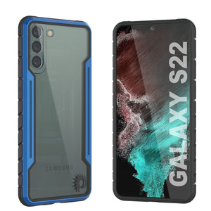 Punkcase S22 ravenger Case Protective Military Grade Multilayer Cover [Navy Blue] (Color in image: Blue)