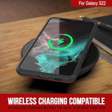 Cargar imagen en el visor de la galería, Punkcase S22 ravenger Case Protective Military Grade Multilayer Cover [Black] (Color in image: Blue)
