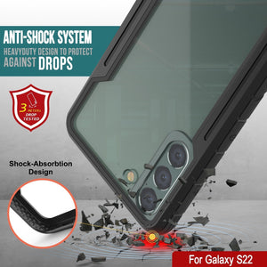 Punkcase S22 ravenger Case Protective Military Grade Multilayer Cover [Black] (Color in image: Grey)