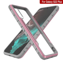 Cargar imagen en el visor de la galería, Punkcase S22+ Plus ravenger Case Protective Military Grade Multilayer Cover [Rose-Gold] (Color in image: Grey-Black)
