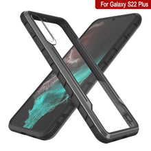 Cargar imagen en el visor de la galería, Punkcase S22+ Plus ravenger Case Protective Military Grade Multilayer Cover [Grey-Black] (Color in image: Black)
