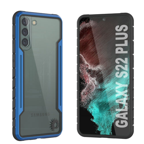 Punkcase S22+ Plus ravenger Case Protective Military Grade Multilayer Cover [Navy Blue] (Color in image: Blue)