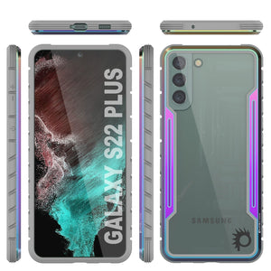 Punkcase S22+ Plus ravenger Case Protective Military Grade Multilayer Cover [Rainbow] (Color in image: Blue)