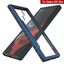 Cargar imagen en el visor de la galería, Punkcase S22 Ultra ravenger Case Protective Military Grade Multilayer Cover [Navy Blue] (Color in image: Red)
