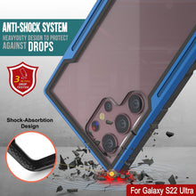 Cargar imagen en el visor de la galería, Punkcase S22 Ultra ravenger Case Protective Military Grade Multilayer Cover [Navy Blue] (Color in image: Grey)
