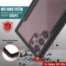 Cargar imagen en el visor de la galería, Punkcase S22 Ultra ravenger Case Protective Military Grade Multilayer Cover [Black] (Color in image: Grey)
