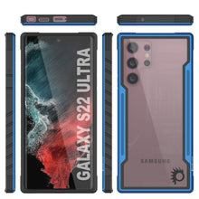 Cargar imagen en el visor de la galería, Punkcase S22 Ultra ravenger Case Protective Military Grade Multilayer Cover [Navy Blue] (Color in image: Black)
