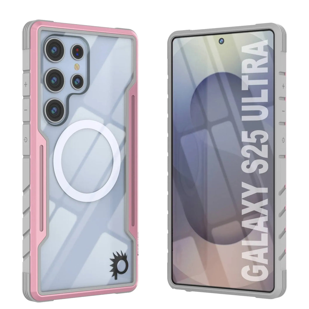 Punkcase S25 Ultra Armor Stealth Case Protective Military Grado Multicapa Cubierta [Rose-Gold]