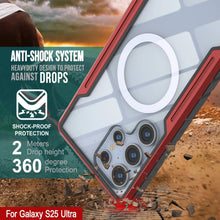 Cargar imagen en el visor de la galería, Punkcase S25 Ultra Armor Stealth Case Protective Military Grado Multicapa Cubierta [Rojo]
