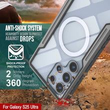 Cargar imagen en el visor de la galería, Punkcase S25 Ultra Armor Stealth Case Protective Military Grado Multicapa Cubierta [Grey-Black]

