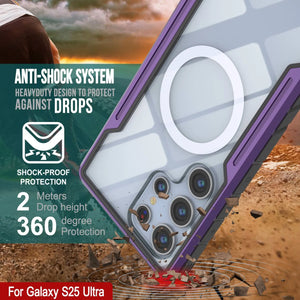 Punkcase S25 Ultra Armor Stealth Case Protective Military Grado Multicapa Cubierta [Púrpura]