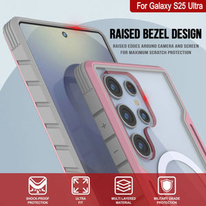 Punkcase S25 Ultra Armor Stealth Case Protective Military Grado Multicapa Cubierta [Rose-Gold]