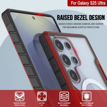Cargar imagen en el visor de la galería, Punkcase S25 Ultra Armor Stealth Case Protective Military Grado Multicapa Cubierta [Rojo]
