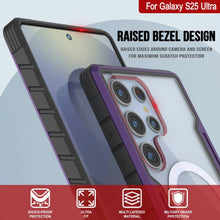 Cargar imagen en el visor de la galería, Punkcase S25 Ultra Armor Stealth Case Protective Military Grado Multicapa Cubierta [Púrpura]
