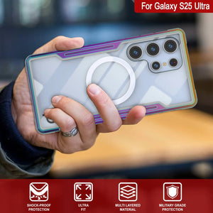 Punkcase S25 Ultra Armor Stealth Case Protective Military Grado Multicapa Cubierta [Rainbow]