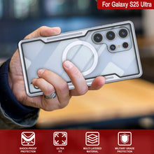 Cargar imagen en el visor de la galería, Punkcase S25 Ultra Armor Stealth Case Protective Military Grado Multicapa Cubierta [White]
