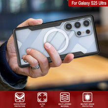 Cargar imagen en el visor de la galería, Punkcase S25 Ultra Armor Stealth Case Protective Military Grado Multicapa Cubierta [Negra]
