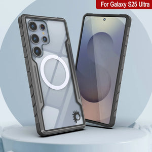 Punkcase S25 Ultra Armor Stealth Case Protective Military Grado Multicapa Cubierta [Grey-Black]