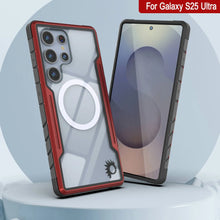 Cargar imagen en el visor de la galería, Punkcase S25 Ultra Armor Stealth Case Protective Military Grado Multicapa Cubierta [Rojo]
