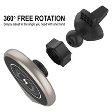Cargar imagen en el visor de la galería, Cargador inalámbrico Punkcase [Serie F8] Universal 15W Cargador rápido para automóvil con soporte para rejilla de ventilación [Oro]
