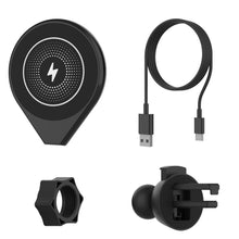Cargar imagen en el visor de la galería, Cargador inalámbrico para automóvil Punkcase [Serie F8] universal, montaje de carga rápida de 15W para la rejilla de ventilación [Negro]
