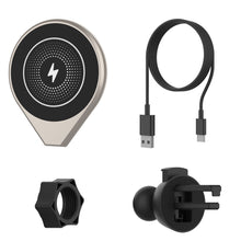Cargar imagen en el visor de la galería, Cargador inalámbrico Punkcase [Serie F8] Universal 15W Cargador rápido para automóvil con soporte para rejilla de ventilación [Oro]
