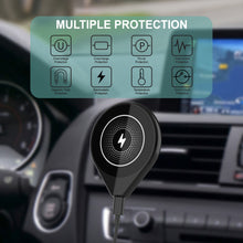 Cargar imagen en el visor de la galería, Cargador inalámbrico para automóvil Punkcase [Serie F8] universal, montaje de carga rápida de 15W para la rejilla de ventilación [Negro]
