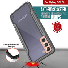 Cargar imagen en el visor de la galería, Punkcase S21+ Plus ravenger Case Protective Military Grade Multilayer Cover [Grey-Black] (Color in image: Rose-Gold)
