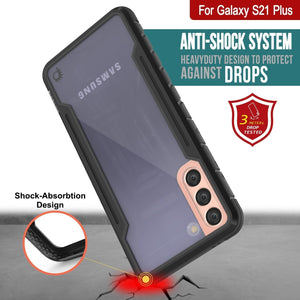 Punkcase S21+ Plus ravenger Case Protective Military Grade Multilayer Cover [Black] (Color in image: Grey)