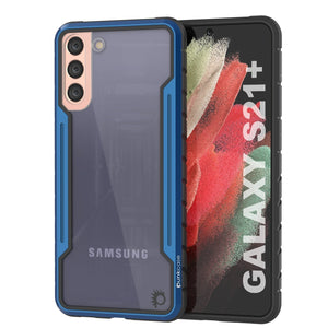 Punkcase S21+ Plus ravenger Case Protective Military Grade Multilayer Cover [Blue] (Color in image: Blue)