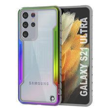 Cargar imagen en el visor de la galería, Punkcase S21 Ultra ravenger Case Protective Military Grade Multilayer Cover [Rainbow] (Color in image: Rainbow)
