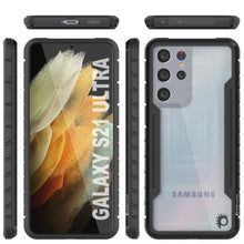 Cargar imagen en el visor de la galería, Punkcase S21 Ultra ravenger Case Protective Military Grade Multilayer Cover [Black] 
