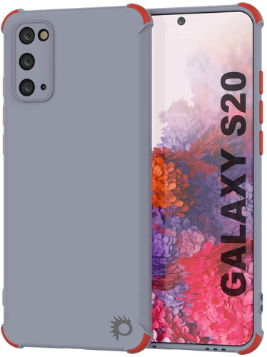 Punkcase Protective & Lightweight TPU Case [Sunshine Series] for Galaxy S20 [Grey] (Color in image: Grey)