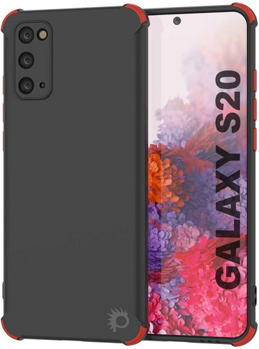 Punkcase Protective & Lightweight TPU Case [Sunshine Series] for Galaxy S20 [Black] (Color in image: Black)