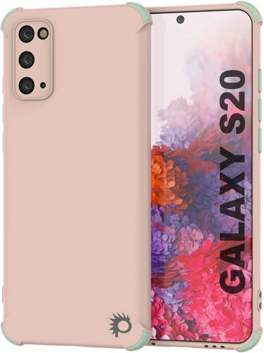 Punkcase Protective & Lightweight TPU Case [Sunshine Series] for Galaxy S20 [Pink] (Color in image: Pink)