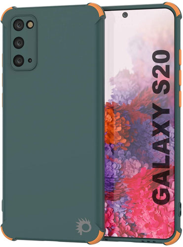 Punkcase Protective & Lightweight TPU Case [Sunshine Series] for Galaxy S20 [Dark Green] (Color in image: Dark Green)