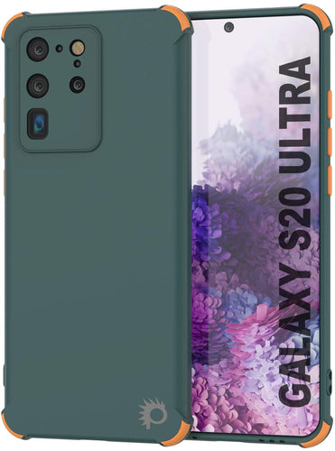 Punkcase Protective & Lightweight TPU Case [Sunshine Series] for Galaxy S20 Ultra [Dark Green] (Color in image: Dark Green)