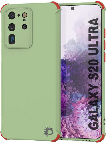 Punkcase Protective & Lightweight TPU Case [Sunshine Series] for Galaxy S20 Ultra [Light Green] (Color in image: Light Green)
