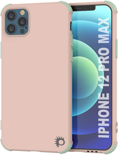 Punkcase Protective & Lightweight TPU Case [Sunshine Series] for iPhone 12 Pro Max [Pink] (Color in image: Pink)