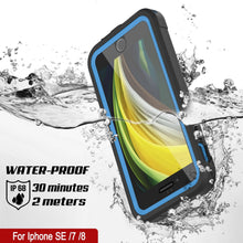 Cargar imagen en el visor de la galería, iPhone 8 Waterproof IP68 Case, Punkcase [Blue]  [Maximus Series] [Slim Fit] [IP68 Certified] [Shockresistant] Clear Armor Cover with Screen Protector | Ultimate Protection (Color in image: green)

