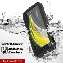 Cargar imagen en el visor de la galería, iPhone SE (4.7&quot;) Waterproof IP68 Case, Punkcase [Black]  [Maximus Series] [Slim Fit] [IP68 Certified] [Shockresistant] Clear Armor Cover with Screen Protector | Ultimate Protection (Color in image: white)
