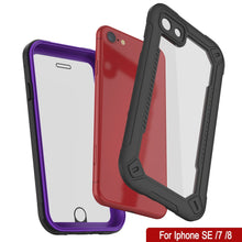 Cargar imagen en el visor de la galería, iPhone SE (4.7&quot;) Waterproof IP68 Case, Punkcase [Purple]  [Maximus Series] [Slim Fit] [IP68 Certified] [Shockresistant] Clear Armor Cover with Screen Protector | Ultimate Protection (Color in image: teal)
