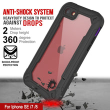 Cargar imagen en el visor de la galería, iPhone SE (4.7&quot;) Waterproof IP68 Case, Punkcase [Purple]  [Maximus Series] [Slim Fit] [IP68 Certified] [Shockresistant] Clear Armor Cover with Screen Protector | Ultimate Protection (Color in image: pink)
