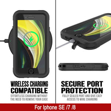 Cargar imagen en el visor de la galería, iPhone SE (4.7&quot;) Waterproof IP68 Case, Punkcase [Black]  [Maximus Series] [Slim Fit] [IP68 Certified] [Shockresistant] Clear Armor Cover with Screen Protector | Ultimate Protection (Color in image: blue)
