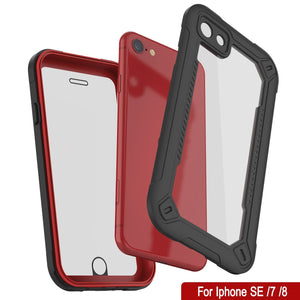 iPhone SE (4.7") Waterproof IP68 Case, Punkcase [red]  [Maximus Series] [Slim Fit] [IP68 Certified] [Shockresistant] Clear Armor Cover with Screen Protector | Ultimate Protection (Color in image: teal)