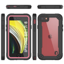 Cargar imagen en el visor de la galería, iPhone SE (4.7&quot;) Waterproof IP68 Case, Punkcase [pink]  [Maximus Series] [Slim Fit] [IP68 Certified] [Shockresistant] Clear Armor Cover with Screen Protector | Ultimate Protection 
