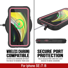 Cargar imagen en el visor de la galería, iPhone SE (4.7&quot;) Waterproof IP68 Case, Punkcase [pink]  [Maximus Series] [Slim Fit] [IP68 Certified] [Shockresistant] Clear Armor Cover with Screen Protector | Ultimate Protection (Color in image: green)
