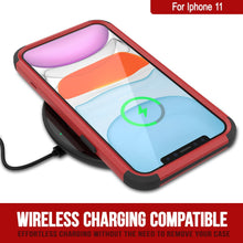 Cargar imagen en el visor de la galería, Punkcase for iPhone 11 Belt Clip Multilayer Holster Case [Patron Series] [Red-Black] 
